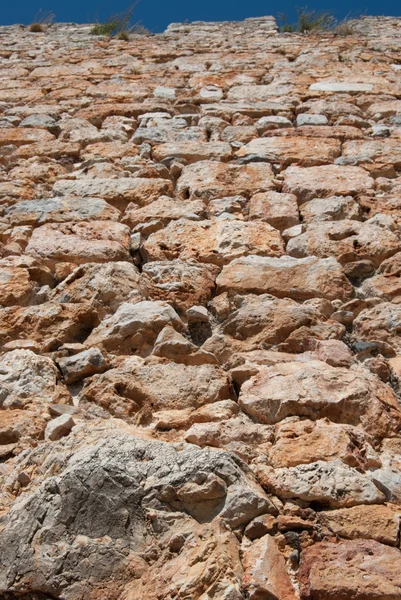 Mittelalterliche steinerne Zinnen — Stockfoto