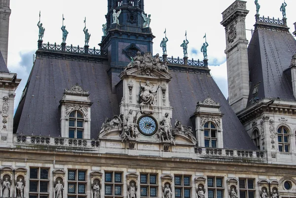 Hotel de ville, paris, Frankrijk. — Stockfoto