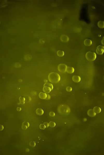 Bubbles in frozen river ice — Stock Photo, Image