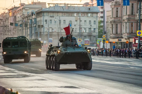 Ensaio do desfile da vitória de Moscou — Fotografia de Stock