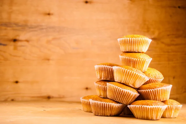Muffins i vas — Stockfoto