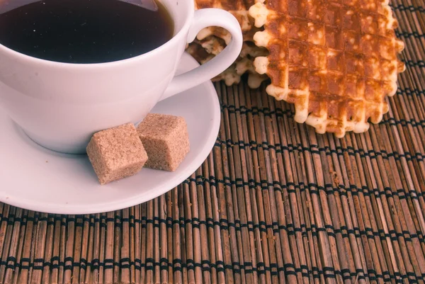 White cup of coffe — Stock Photo, Image