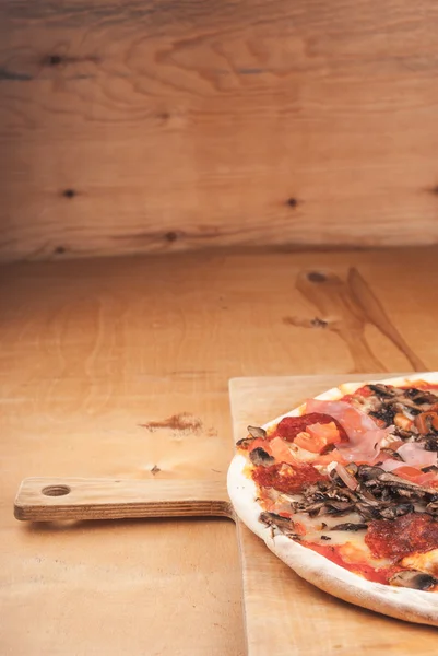 Pizza zbliżenie — Zdjęcie stockowe