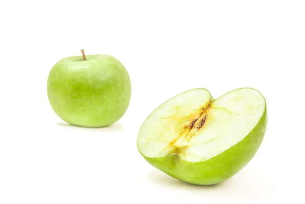 Grönt äpple — Stockfoto