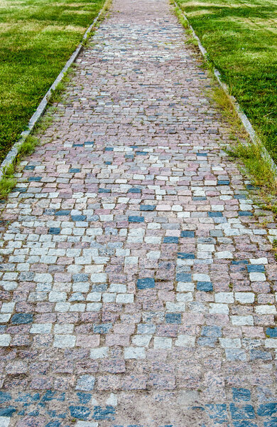 tiled pathway