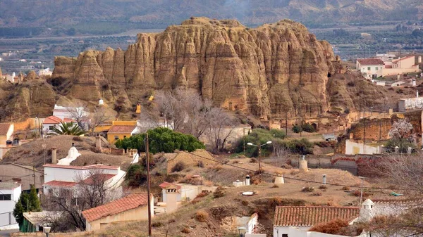 Uitzicht Omgeving Van Grotten Van Guadix Granada Spanje — Stockfoto