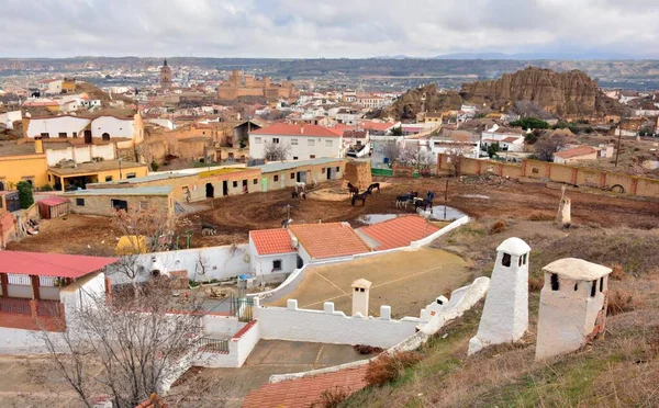 グラナダ スペインの観点からのGuadixの街の眺め — ストック写真