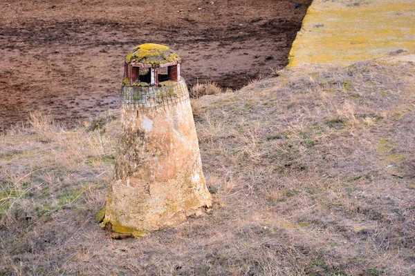 Cheminées Rustiques Maisons Rupestres Dans Région Guadix — Photo