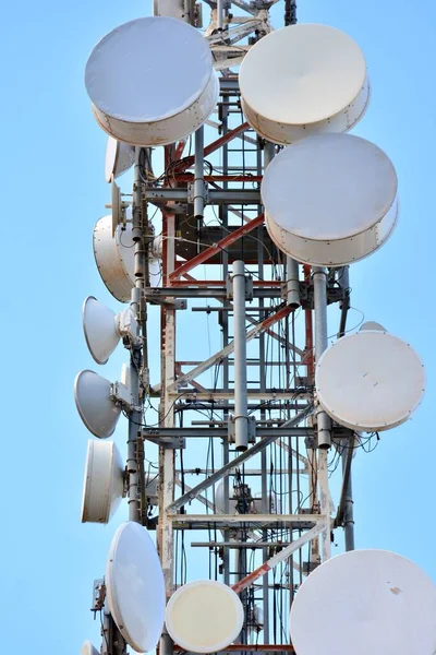 Detalj Telekommunikation Tornet — Stockfoto
