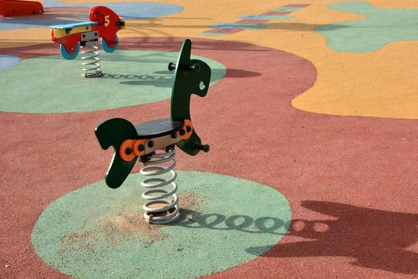 Children Swings Playground — Stock Photo, Image