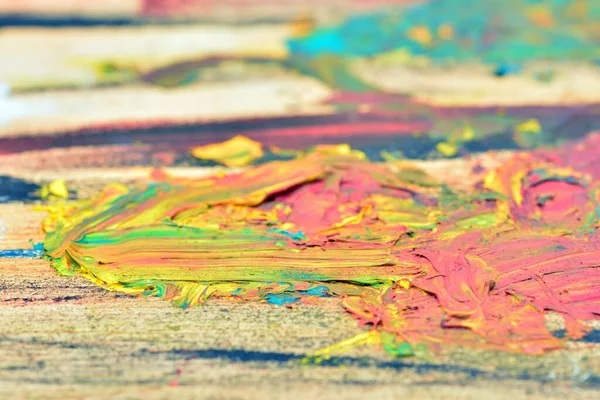 Detail Colors Oil Painting Palette — Photo