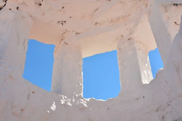 Traditional Chimneys Cave Houses Guadix Region Granada Spain — Stock Photo, Image