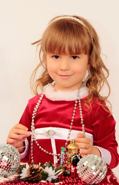 Natale bambina — Foto Stock