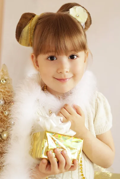 Natale bambina — Foto Stock