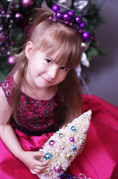 sevimli Noel küçük kız