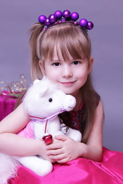 Cute Christmas little girl Royalty Free Stock Photos