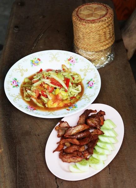 Goreng daging sapi direndam — Stok Foto