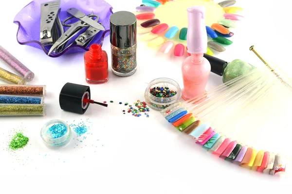 Glitter for nail polish — Stock Photo, Image