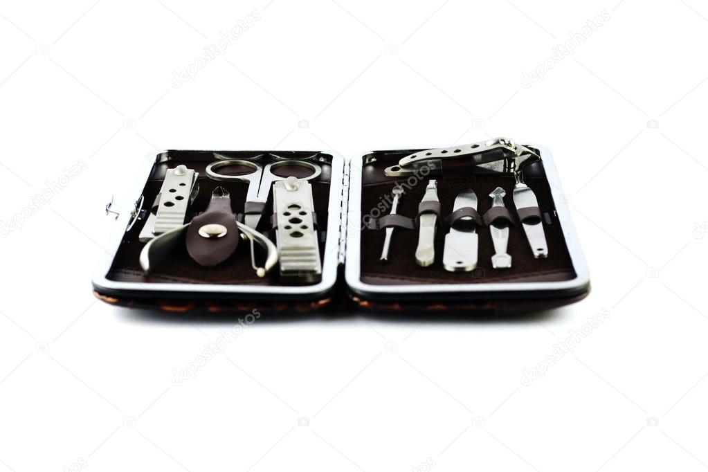 Manicure tool-set isolated