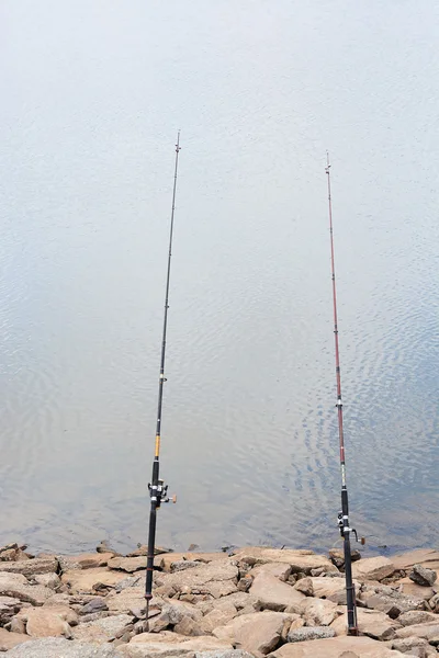 Fishing, fishing in a lake, — Stock Photo, Image