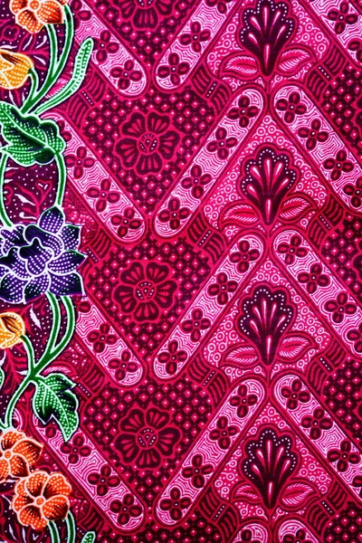 Fondo de tela batik colorido — Foto de Stock