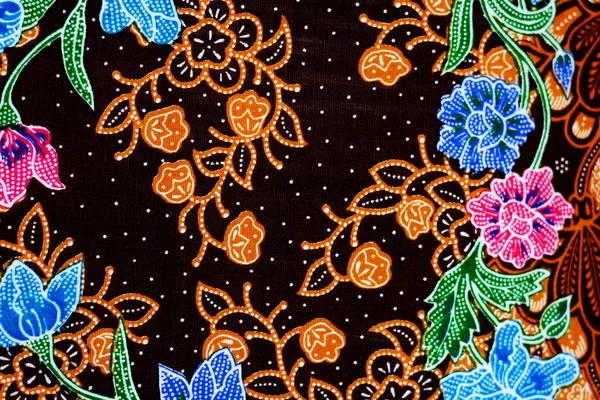 Fundo de tecido batik colorido — Fotografia de Stock