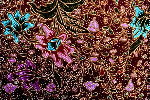Красочный батик ткань фон — стоковое фото