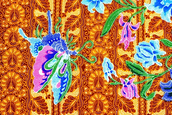 Fond en tissu batik coloré — Photo