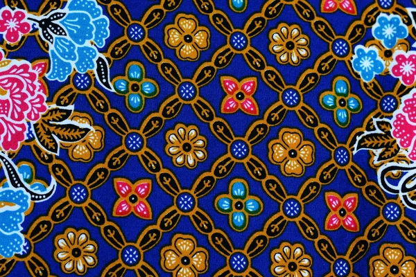 Fondo de tela batik colorido — Foto de Stock