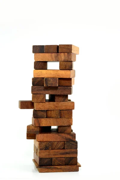 Blocks of wood, isolated. Conceptual. — Stock Photo, Image