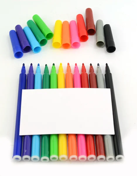 Barva tabule značka izolované — Stock fotografie