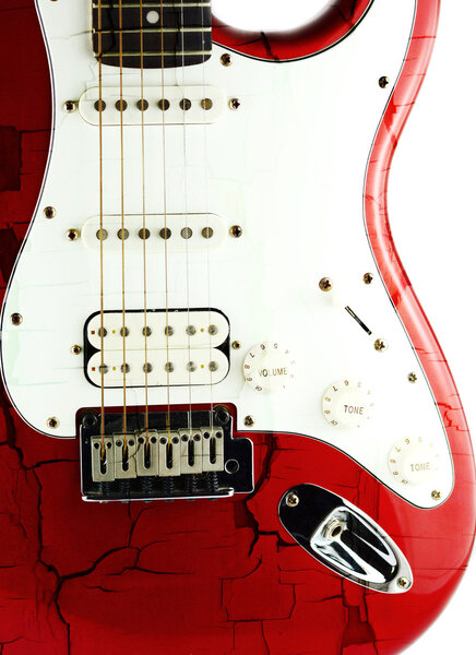 Old Red electric guitar