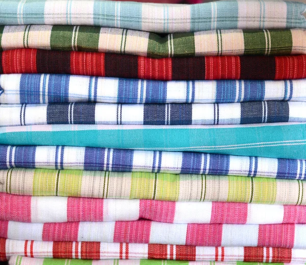 Assortment sarongs for sale — Stock Photo, Image