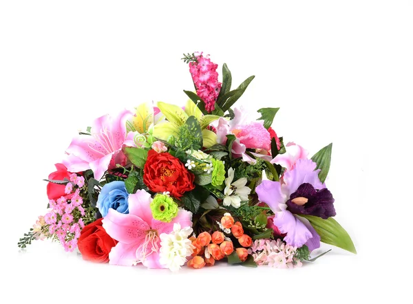 Beautiful bouquet of bright flowers — Stock Photo, Image