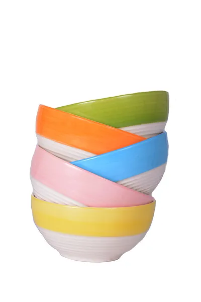Colorful bowl isolated — Stock Photo, Image