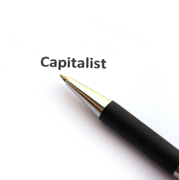 Капіталістичні пером — стокове фото