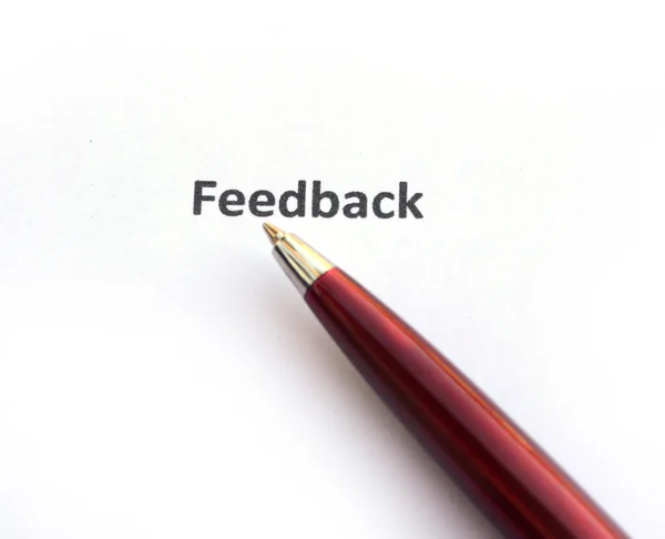 Feedback med penna — Stockfoto