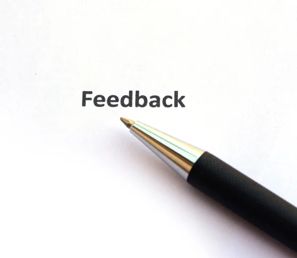 Feedback med penna — Stockfoto