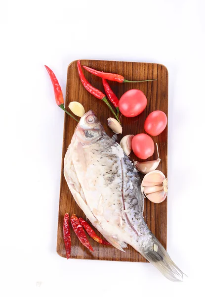 Pickled fish with Food ingredient. — Stock Photo, Image