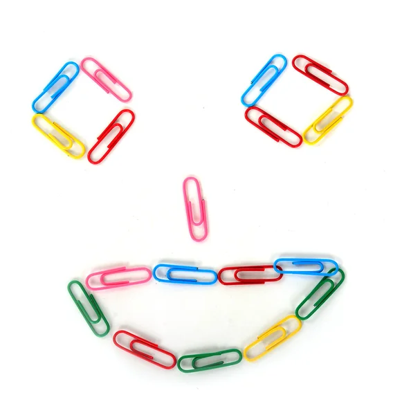 Kleurrijke paperclips — Stockfoto