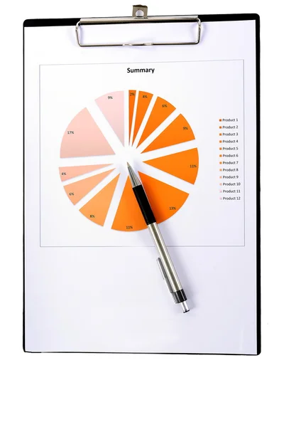 Graphs and Charts Report — Stock Photo, Image