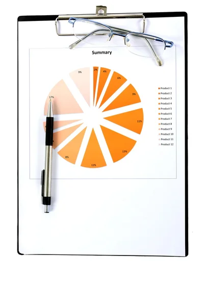 Graphs and Charts Report — Stock Photo, Image