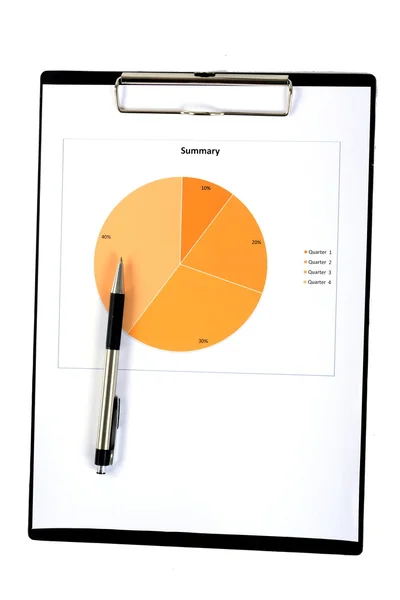 Gráficos e Gráficos Relatório — Fotografia de Stock