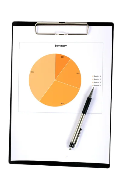 Gráficos e Gráficos Relatório — Fotografia de Stock