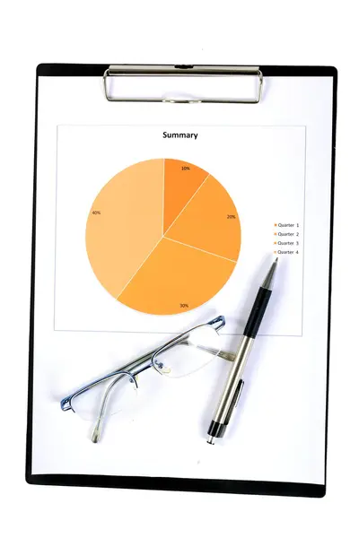 Graphs and Charts Report — Stock Photo, Image