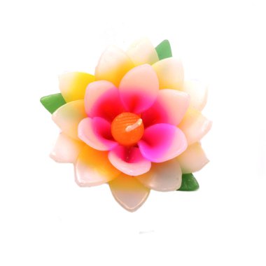 Bir lotus çiçeği olarak şeklinde mum