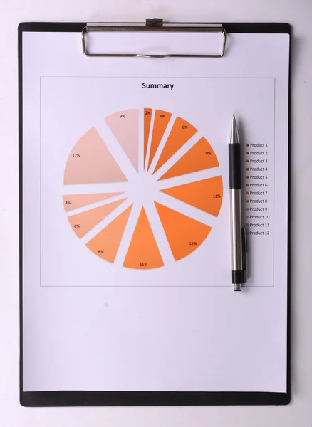 Graphs and Charts Report — Stock Photo, Image