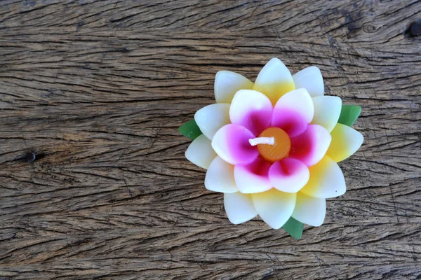 Bougie en forme de fleur de lotus — Photo