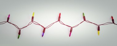 Noel ışıkları izole