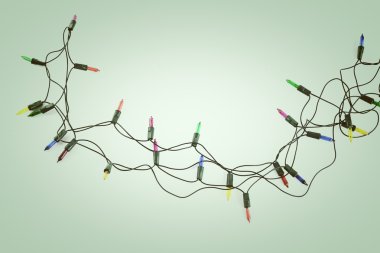 Noel ışıkları izole